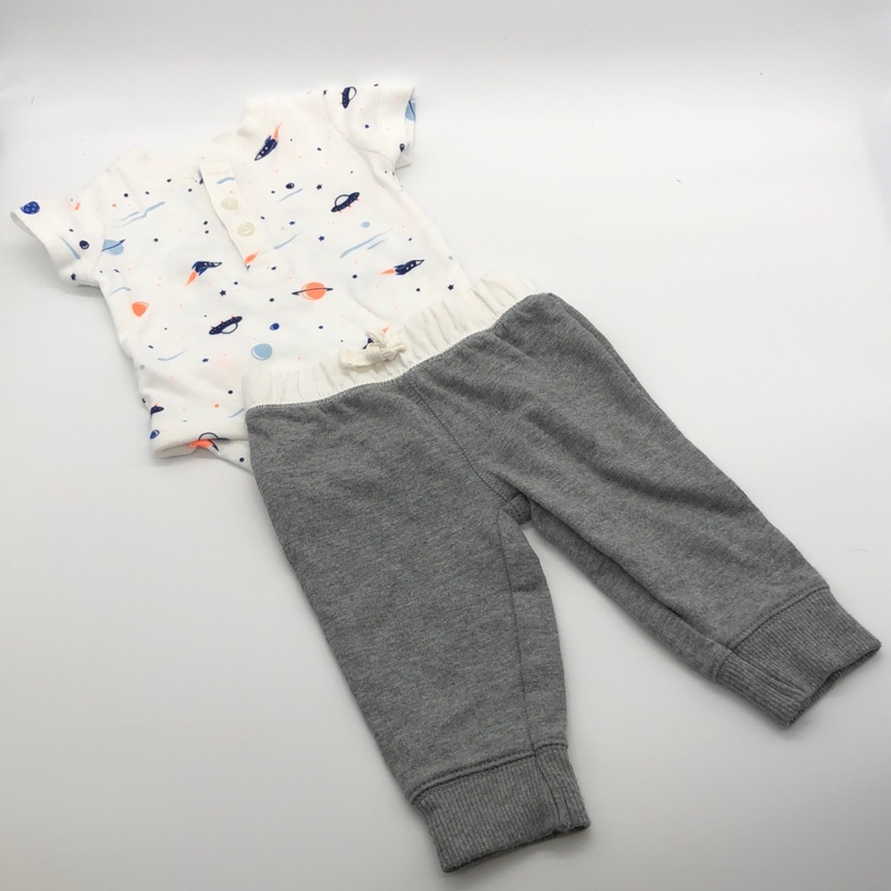 EUC Carter's Baby Boy Onesie Pant Bundle Size 3M